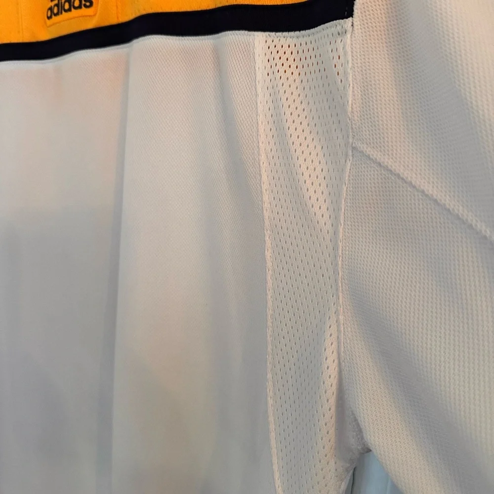adidas White & Gold Locker Access Jersey